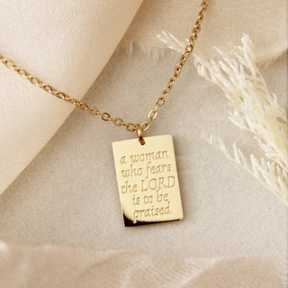 PROVERBS 31:30 NECKLACE