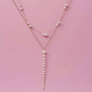 Lovely Lady Dainty Pearl Necklace