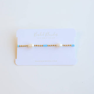 PEARL POPPI BRACELET- SKY BLUE