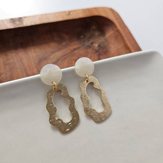 IRIDESCENT GOLD EARRINGS