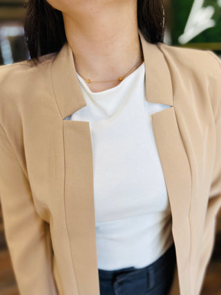 NOTCH COLLAR BLAZER