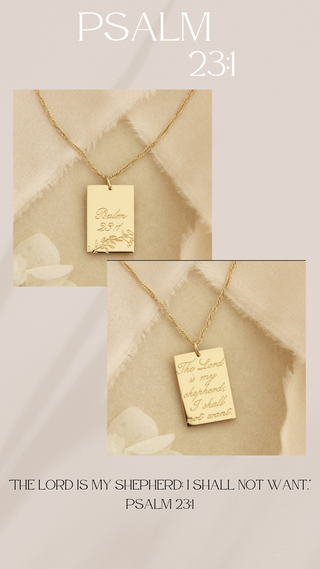 THE LORD IS MY SHEPHERD NECKLACE, PSALM 23:1
