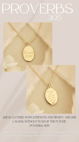 PROVERBS 31:25 NECKLACE