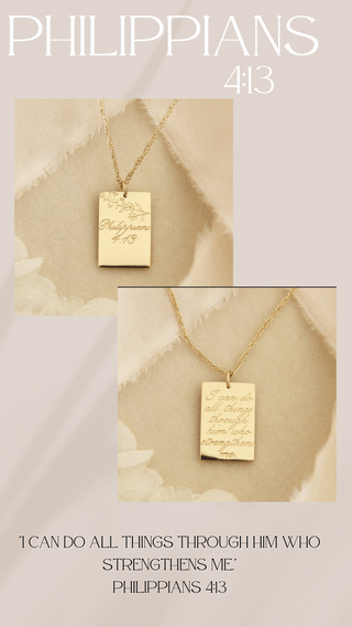 PHILIPPIANS 4:13 NECKLACE