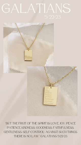 GALATIANS 5:22-23 NECKLACE
