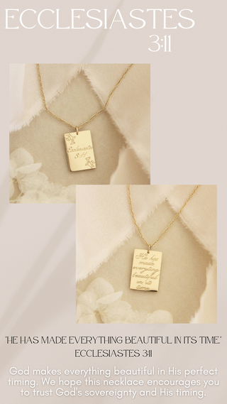 ECCLESIASTES 3:11 NECKLACE