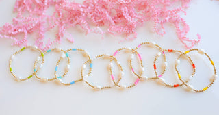 PEARL POPPI BRACELET- SKY BLUE