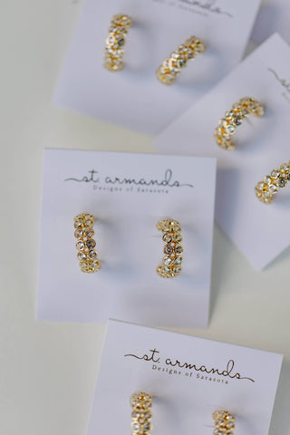 Double Diamond Chunky Earrings