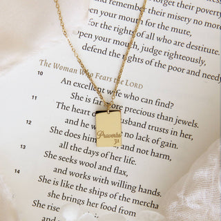 PROVERBS 31:30 NECKLACE
