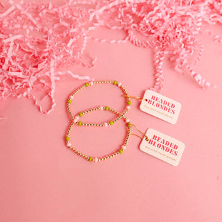 POPPI BRACELET- PINK AND GREEEN