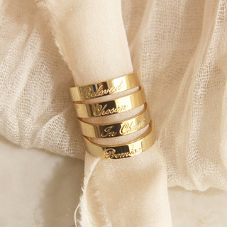 CHOSEN ENGRAVED RING