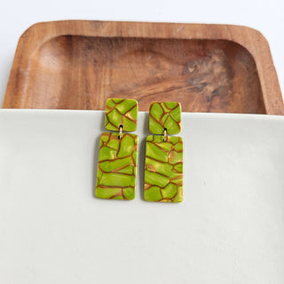 ARMY GREEN EARRINGS