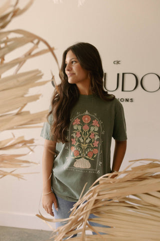 HOPE DWELLS HERE GRAPHIC TEE