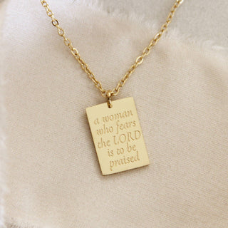 PROVERBS 31:30 NECKLACE