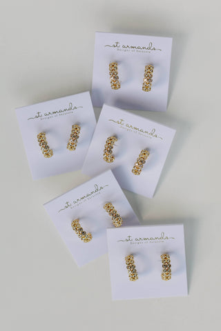 Double Diamond Chunky Earrings