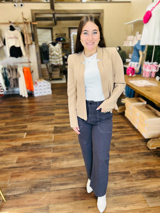 NOTCH COLLAR BLAZER