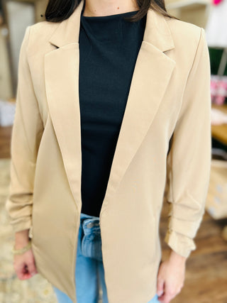 RUCHED BLAZER
