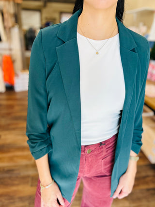 RUCHED BLAZER