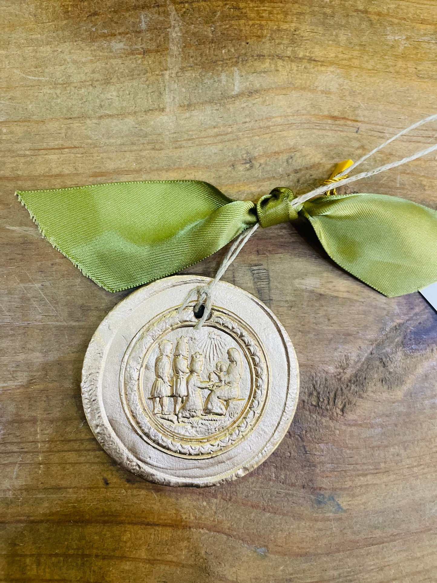 HAND BRUSHED GOLD LEAF ORNAMENT