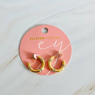 LOVELY BAMBOO SPARKLE EARRINGS