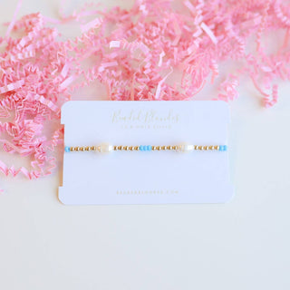 PEARL POPPI BRACELET- SKY BLUE