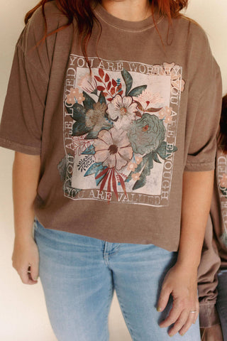 YOU ARE WORTHY GRAPHIC TEE