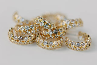Double Diamond Chunky Earrings