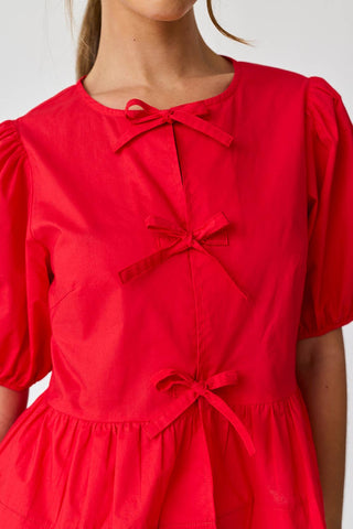 BOW TIE BLOUSE