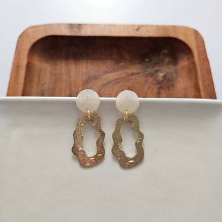 IRIDESCENT GOLD EARRINGS