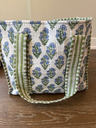 BLUE GARDEN TOTE