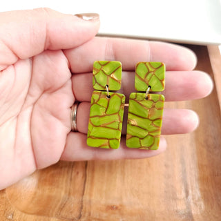 ARMY GREEN EARRINGS