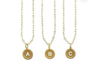 GOLD INITIAL NECKLACE