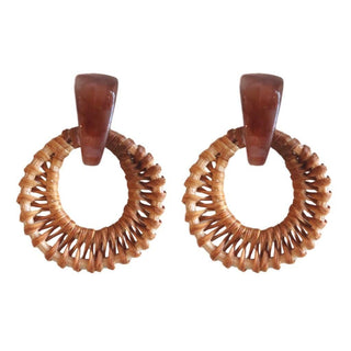 Brown Bali Statement Earrings