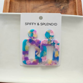 WATERCOLOR PINK EARRINGS