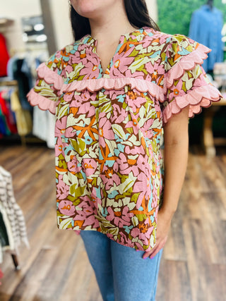 FLORAL FASHIONISTA TOP