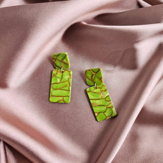 ARMY GREEN EARRINGS