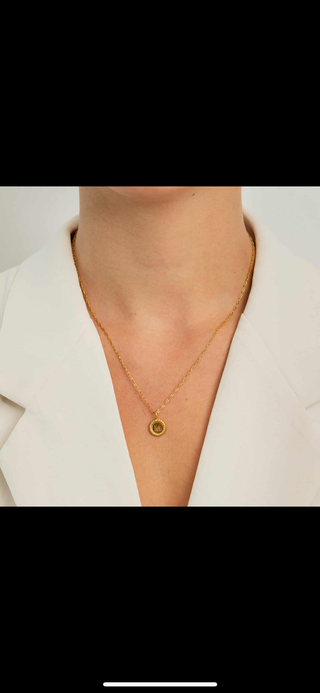 GOLD INITIAL NECKLACE