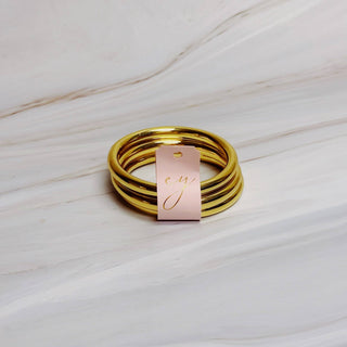 GOLDEN STACK LUXE BANGLE SET