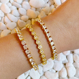 HAND LINKED TENNIS BRACELET