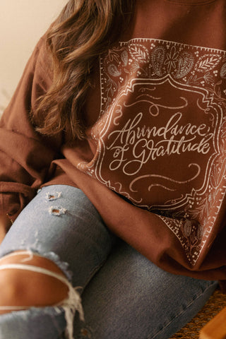 ABUNDANCE OF GRATITUDE SWEATSHIRT