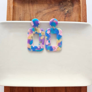 WATERCOLOR PINK EARRINGS