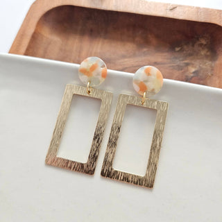 ORANGE DREAM GOLD EARRINGS