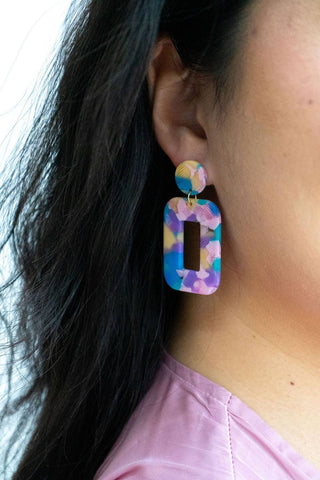 WATERCOLOR PINK EARRINGS