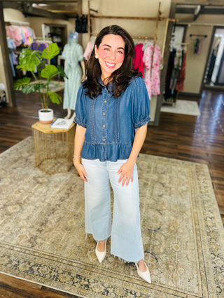 DENIM PEPLUM