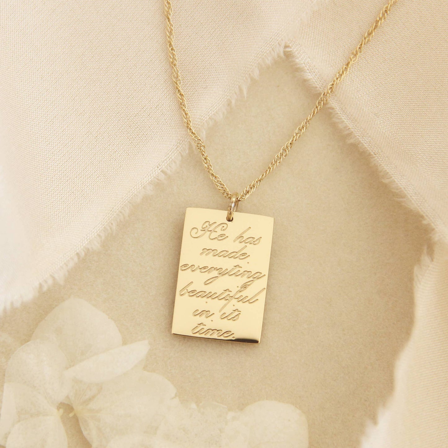 Ecclesiastes 3:11 Necklace, He Has Made Everything Beautiful
