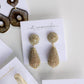 Rhinestone Wrapped Lido Drop Holiday Statement Earrings