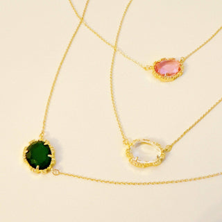 GLASS JEWELED NECKLACE