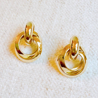 GOLD KNOCKER EARRINGS