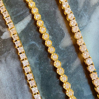HAND LINKED TENNIS BRACELET
