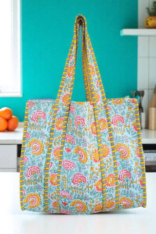 MEADOW FLORAL TOTE BAG